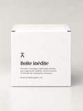 Boîte inédite de 3 bougies 2oz aux fragrances inédites, BLANCHE