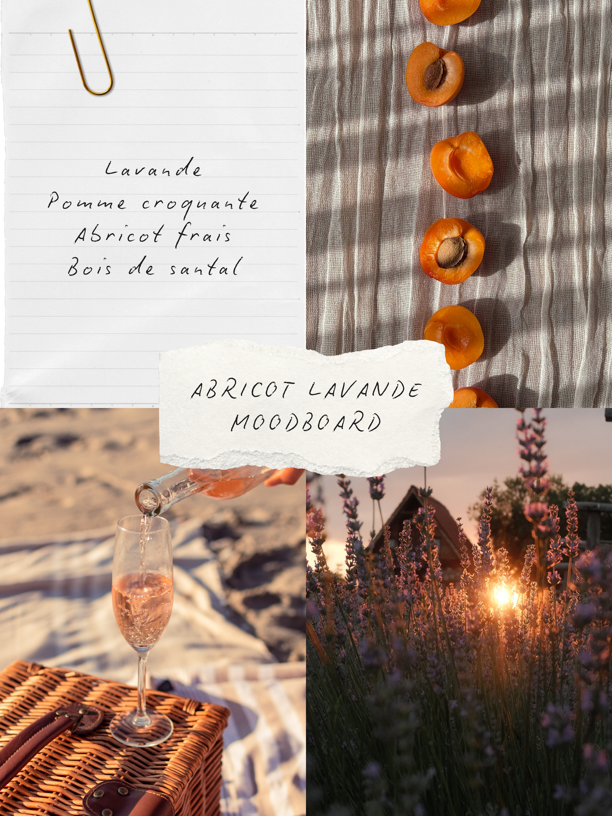 Mise en ambiance bougie 2oz Abricot & lavande, BLANCHE