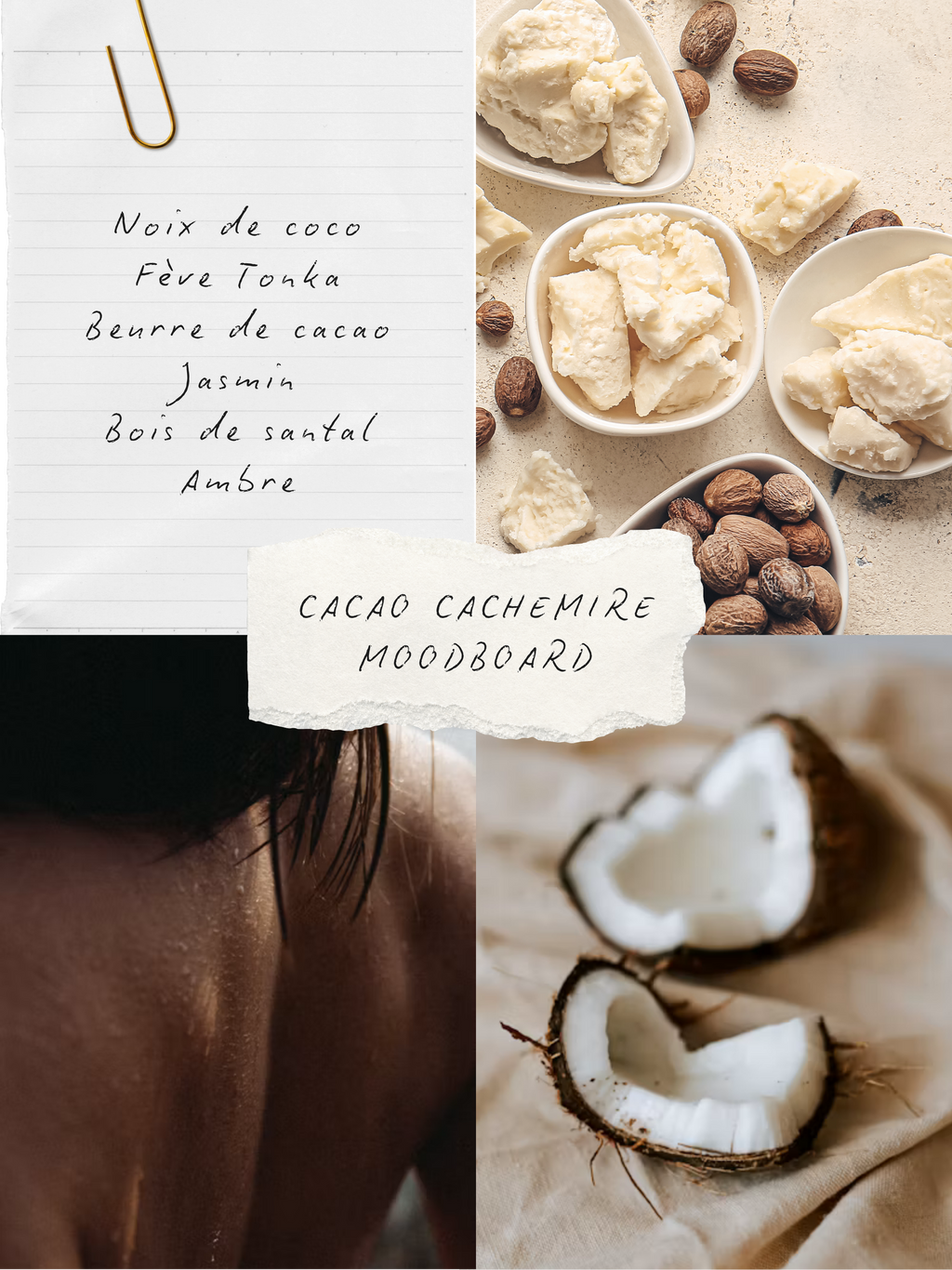 Ambiance parfum Cacao & cachemire, collection BLANCHE Bougies & co.