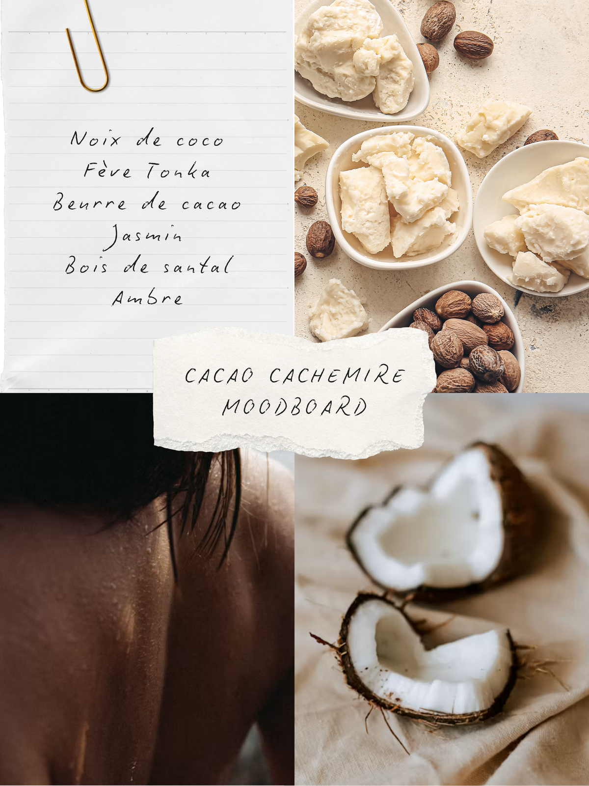 Ambiance parfum Cacao & cachemire, collection BLANCHE Bougies & co.