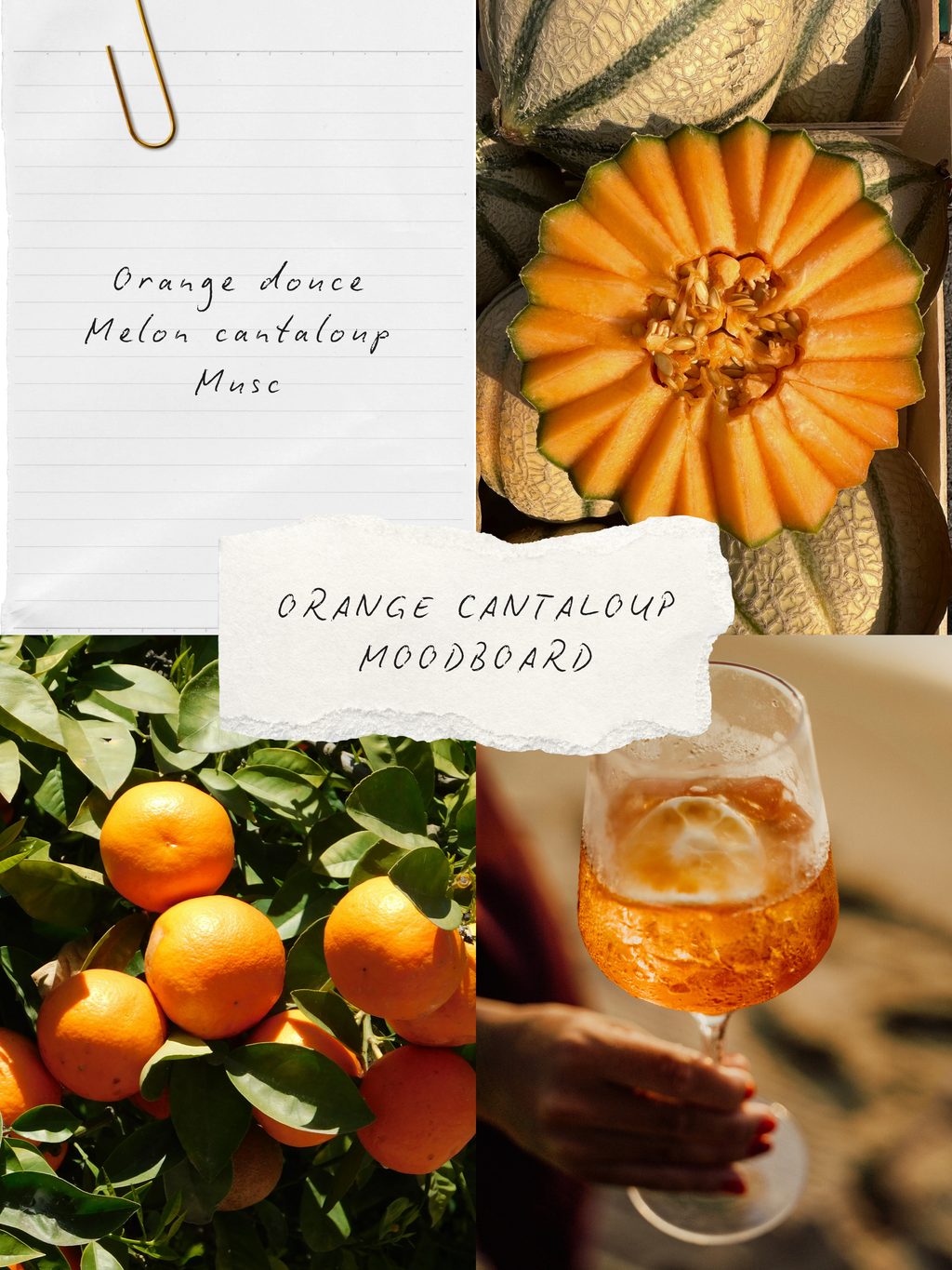 Mise en ambiance bougie 2oz Orange & cantaloup, BLANCHE