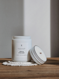 Bougie 8oz Abricot & lavande, cire de coco naturelle BLANCHE