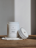 Bougie 8oz Fraise & sel marin, cire de coco naturelle BLANCHE